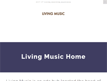 Tablet Screenshot of livingmusic.com.au